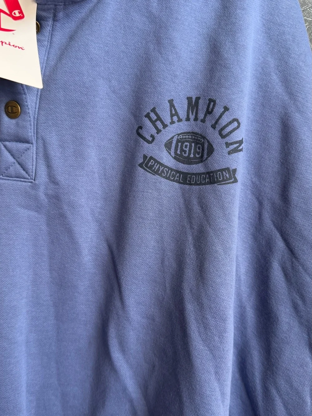 Champion Men’s Crewneck Pullover Sweatshirt - Lavender Blue